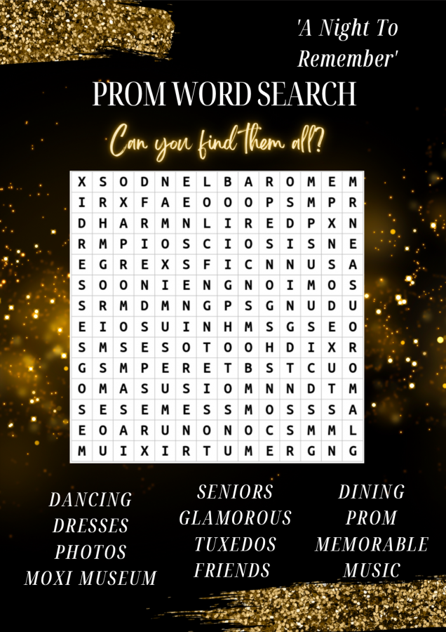Prom Word Search