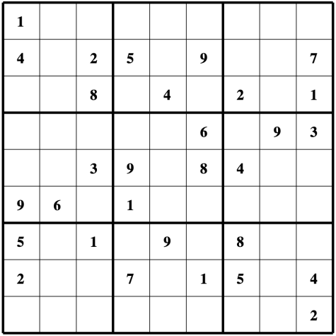April Sudoku