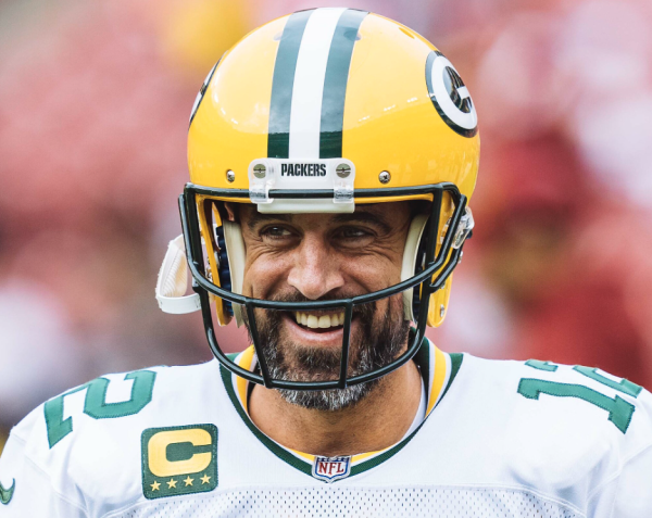 Aaron Rodgers, number 12 on the Jets