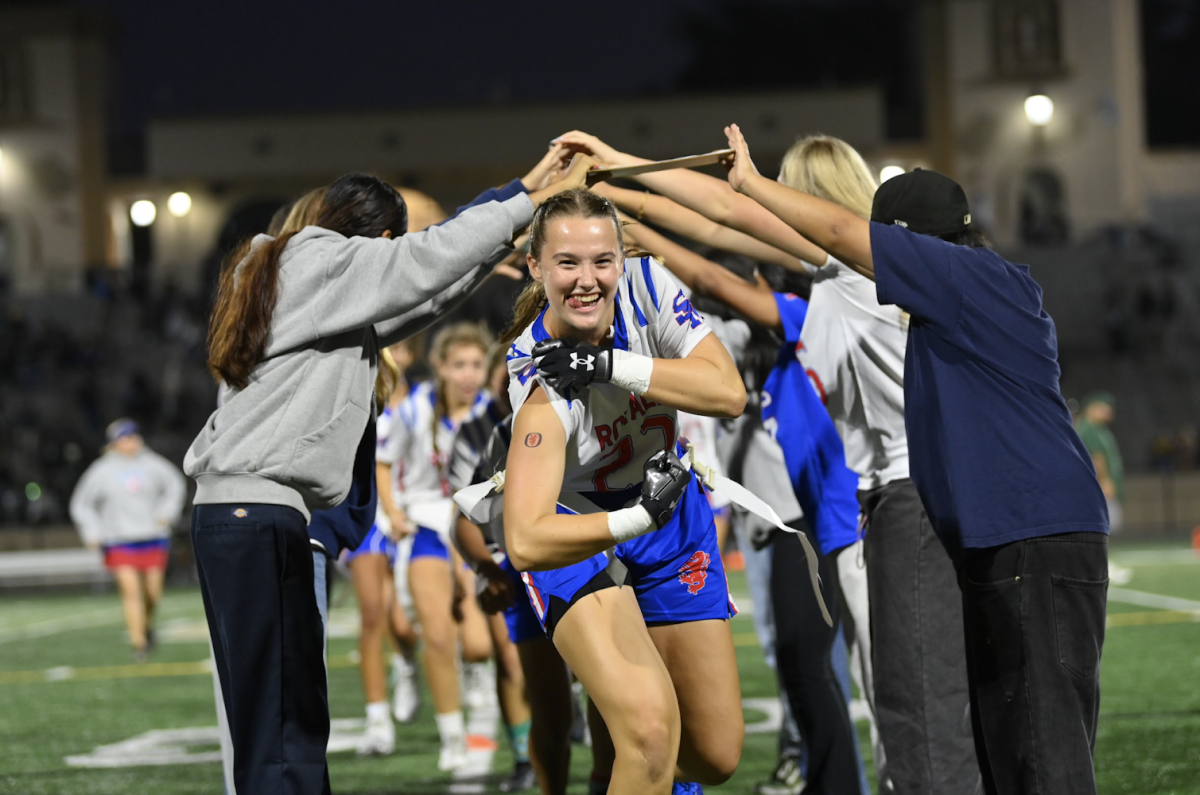 Riley Cook celebrating a victory for the royals.