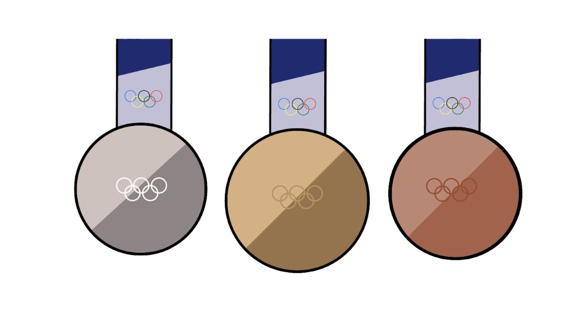 illustration of olympic medals